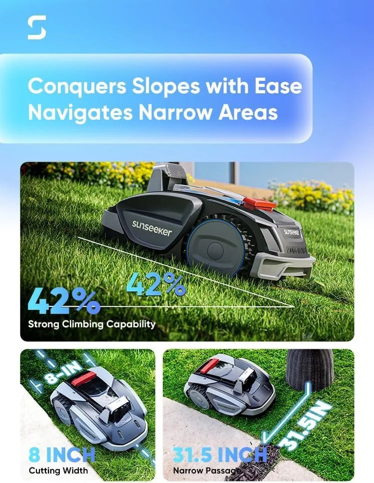 SUNSEEKER SKRMV3 20.3 cm Robotic Lawn Mower