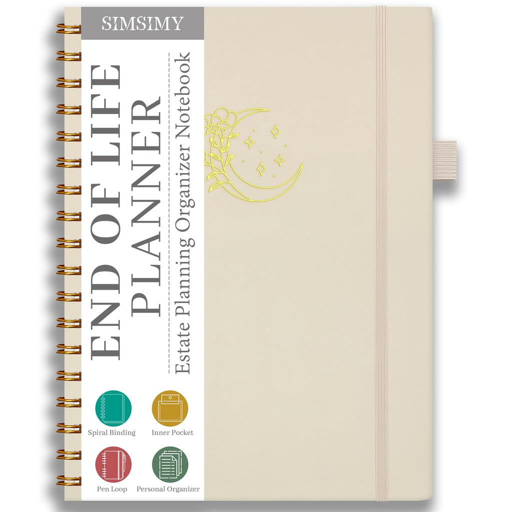 Nexiov End of Life Planner – Estate Planning & Important Information Organizer | Final Wishes & Legacy Workbook
