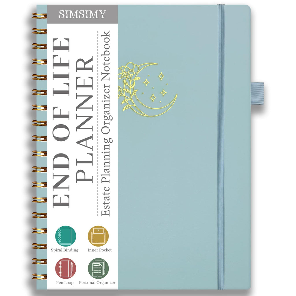 Nexiov End of Life Planner – Estate Planning & Important Information Organizer | Final Wishes & Legacy Workbook