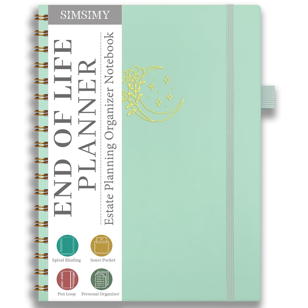 Nexiov End of Life Planner – Estate Planning & Important Information Organizer | Final Wishes & Legacy Workbook