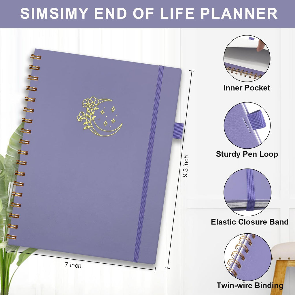 Nexiov End of Life Planner – Estate Planning & Important Information Organizer | Final Wishes & Legacy Workbook